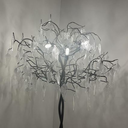 Kristāla grīdas stāvlampa 5xG9/40W/230V melna