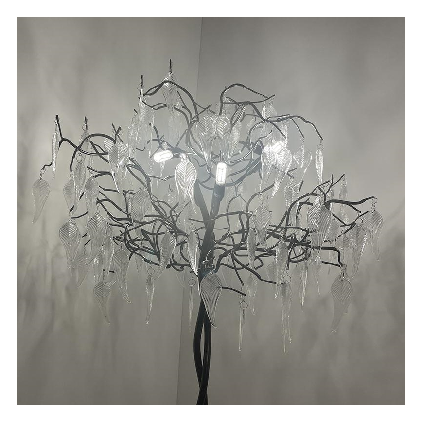 Kristāla grīdas stāvlampa 5xG9/40W/230V melna