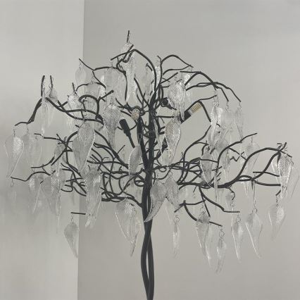 Kristāla grīdas stāvlampa 5xG9/40W/230V melna