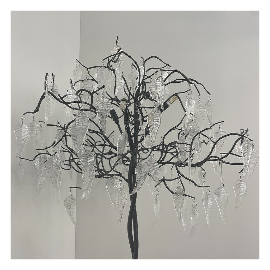 Kristāla grīdas stāvlampa 5xG9/40W/230V melna