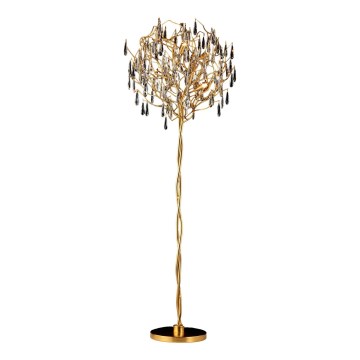 Kristāla grīdas stāvlampa 5xG9/40W/230V zelta