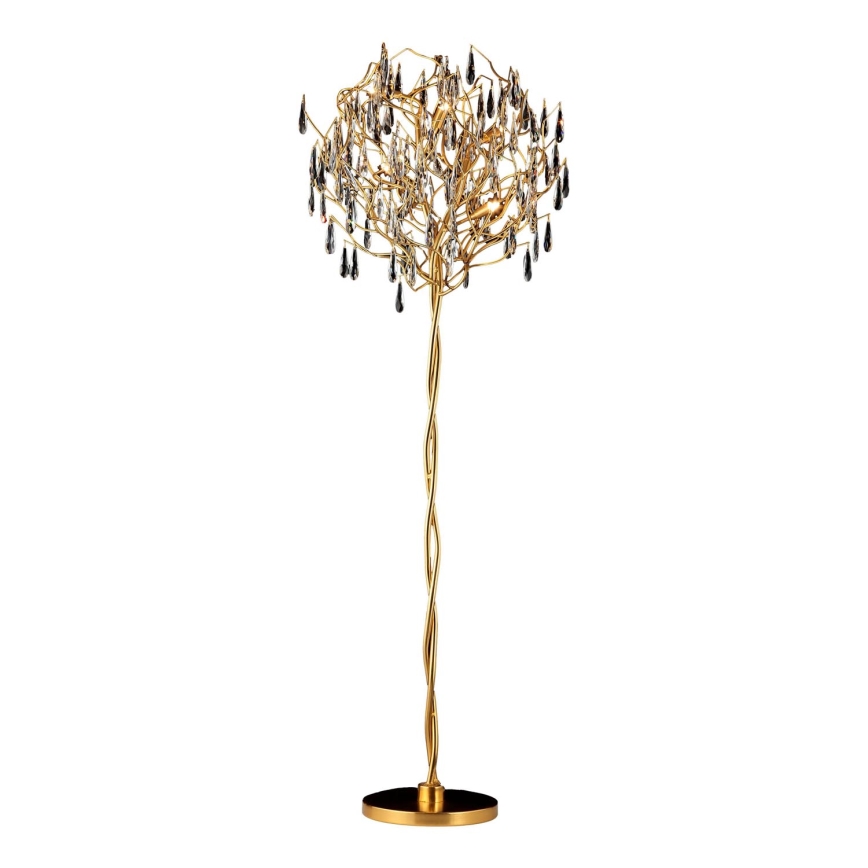 Kristāla grīdas stāvlampa 5xG9/40W/230V zelta