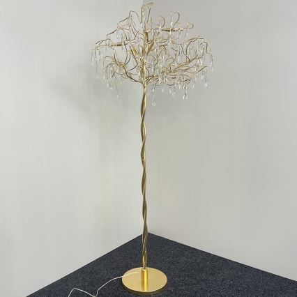 Kristāla grīdas stāvlampa 5xG9/40W/230V zelta