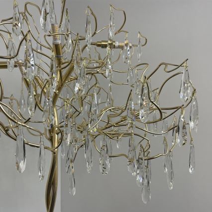 Kristāla grīdas stāvlampa 5xG9/40W/230V zelta