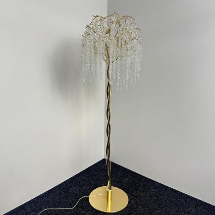 Kristāla grīdas stāvlampa 5xG9/40W/230V zelta