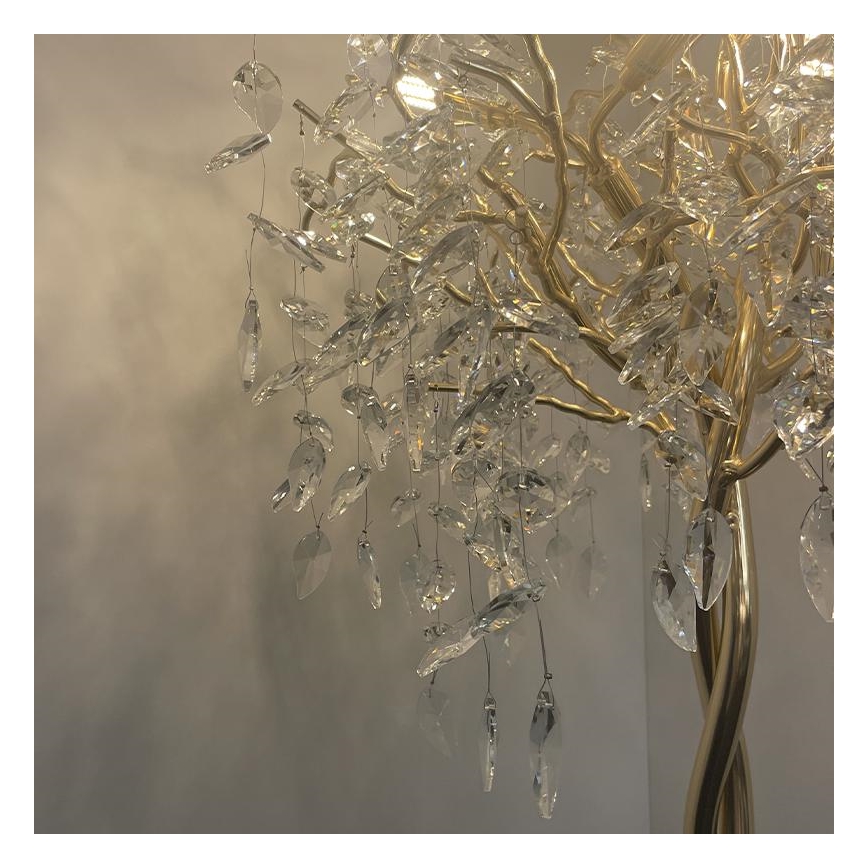 Kristāla grīdas stāvlampa 5xG9/40W/230V zelta