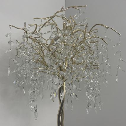 Kristāla grīdas stāvlampa 5xG9/40W/230V zelta