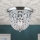 Kristāla griestu lampa PLAFOND 1xE27/40W/230V d. 26 cm spīdīgi hromēts