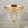 Kristāla griestu lampa PLAFOND 1xE27/40W/230V d. 26 cm zelta