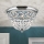 Kristāla griestu lampa PLAFOND 3xE27/40W/230V d. 35 cm spīdīgi hromēts