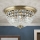 Kristāla griestu lampa PLAFOND 6xE27/40W/230V d. 47 cm bronza