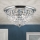 Kristāla griestu lampa PLAFOND 6xE27/40W/230V d. 47 cm spīdīgi hromēts