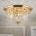 Kristāla griestu lampa PLAFOND 6xE27/40W/230V d. 47 cm zelta