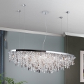 Kristāla lustra ar auklu CRYSTALRIVER 21xG9/40W/230V spīdīgi hromēts