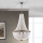 Kristāla lustra ar ķēdi ARILA 6xE27/60W/230V d. 60 cm brūna/patina