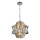 Kristāla lustra ar ķēdi CROWN 4xE14/40W/230V spīdīgi hromēts