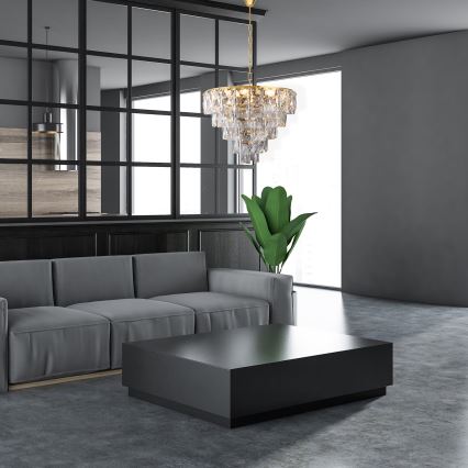 Kristāla lustra uz ķēdes CHELSEA 6xE14/40W/230V