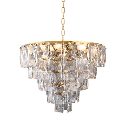 Kristāla lustra uz ķēdes CHELSEA 6xE14/40W/230V