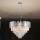 Kristāla lustra uz troses PLAZA 9xE14/40W/230V Ø 60 cm, sudraba krāsā
