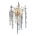 Kristāla sienas lampa 3xG9/40W/230V Rozā zelta