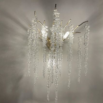 Kristāla sienas lampa 3xG9/40W/230V zelta
