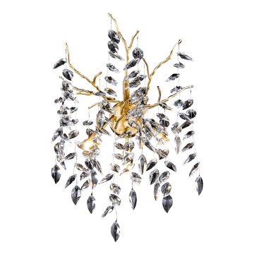 Kristāla sienas lampa 3xG9/40W/230V zelta