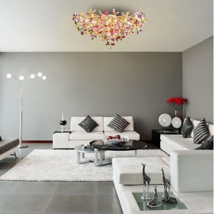 Kristāla virsapmetuma lustra 12xG9/40W/230V krāsaina