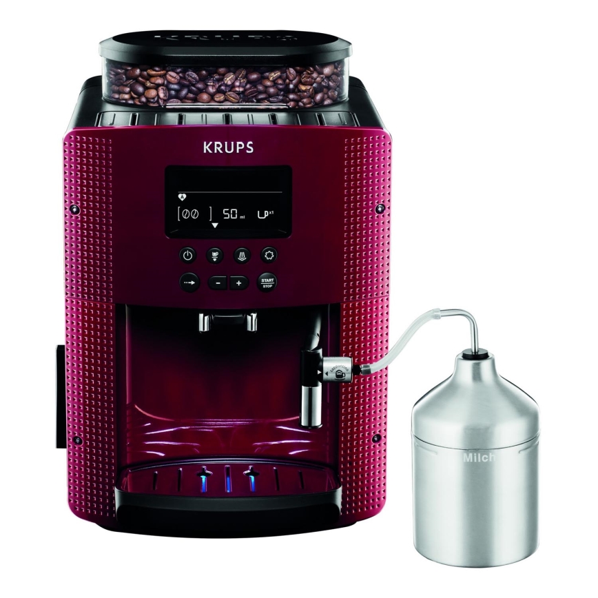 Krups - Automātiskais kafijas automāts ar piena konteineru ESSENTIAL 1450W/230V sarkana