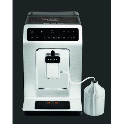 Krups - Automātiskais kafijas automāts ar piena konteineru EVIDENCE 1450W/230V balta