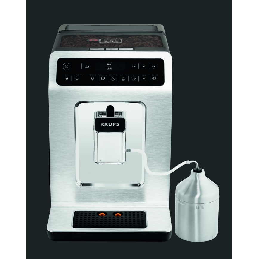 Krups - Automātiskais kafijas automāts ar piena konteineru EVIDENCE 1450W/230V balta