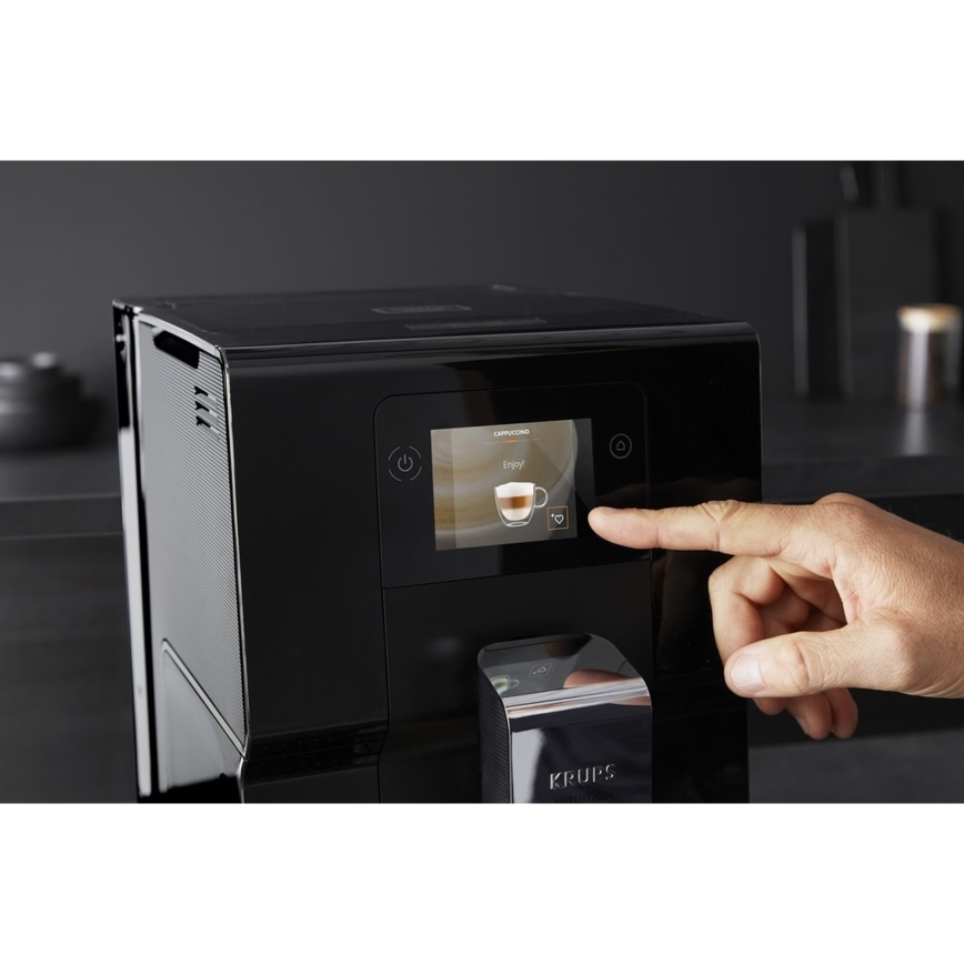 Krups - Automātiskais kafijas automāts ar piena konteineru INTUITION PREFERENCE 1450W/230V melna