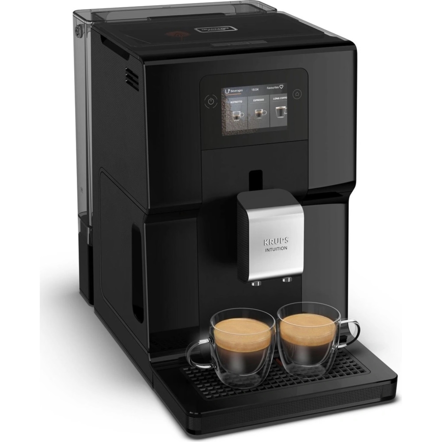 Krups - Automātiskais kafijas automāts ar piena konteineru INTUITION PREFERENCE 1450W/230V melna