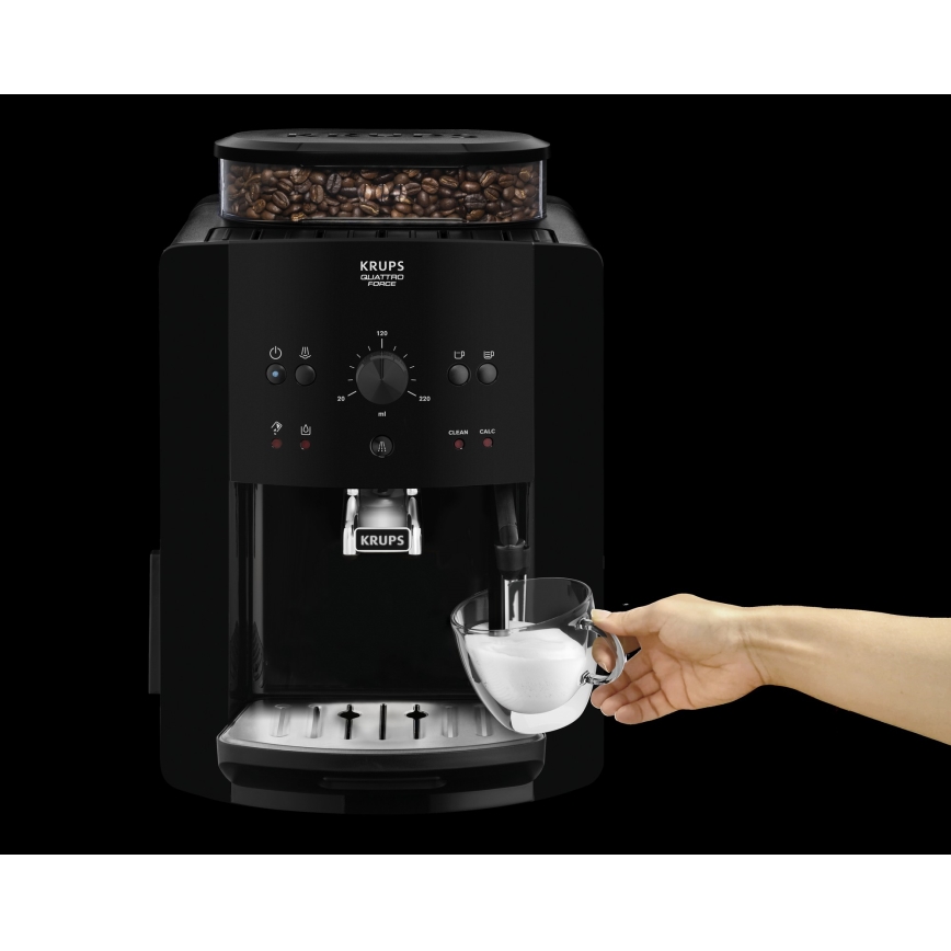 Krups - Automātiskais kafijas automāts ARABICA 1450W/230V melna