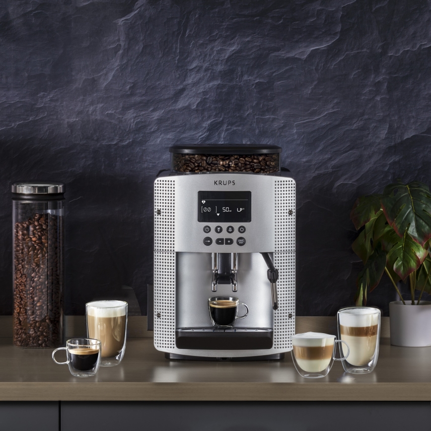 Krups - Automātiskais kafijas automāts ESSENTIAL 1450W/230V sudraba