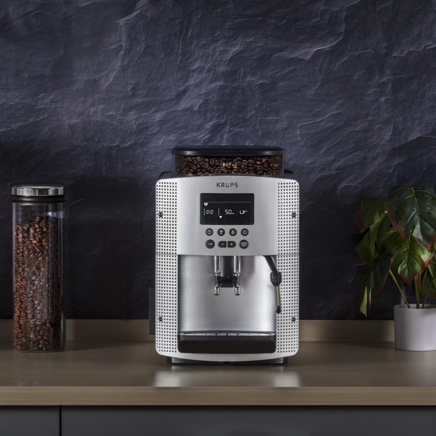 Krups - Automātiskais kafijas automāts ESSENTIAL 1450W/230V sudraba