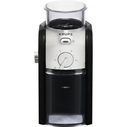 Krups - Elektriskās kafijas pupiņu dzirnaviņas 110W/230V nerūsējošs tērauds/melna