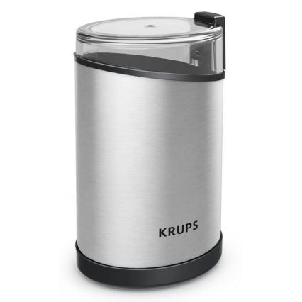 Krups - Elektriskās kafijas pupiņu dzirnaviņas 85g FAST-TOUCH 200W/230V matēts hroms