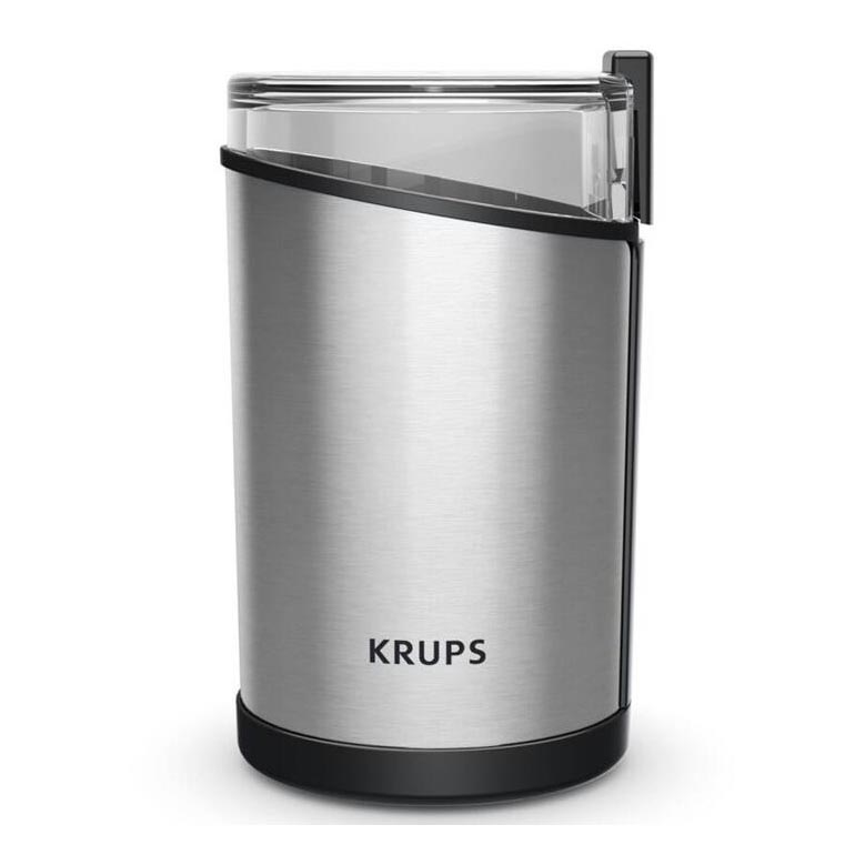 Krups - Elektriskās kafijas pupiņu dzirnaviņas 85g FAST-TOUCH 200W/230V matēts hroms
