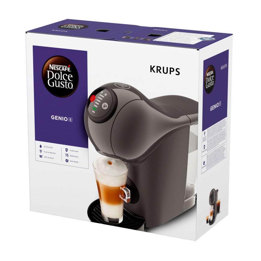 Krups - Kapsulu kafijas automāts NESCAFÉ DOLCE GUSTO GENIO S 1500W antracīta