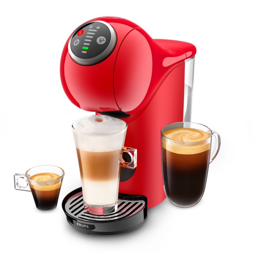 Krups - Kapsulu kafijas automāts NESCAFÉ DOLCE GUSTO GENIO S PLUS 1500W sarkana
