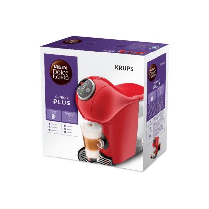 Krups - Kapsulu kafijas automāts NESCAFÉ DOLCE GUSTO GENIO S PLUS 1500W sarkana