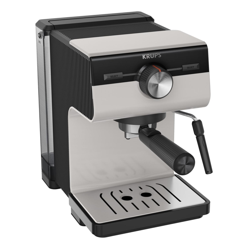 Krups - Sviras kafijas automāts divām krūzēm AUTHENTIC 1450W/230V pelēka