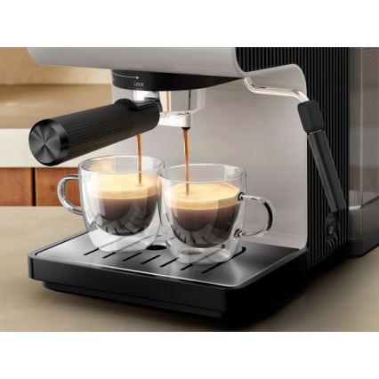 Krups - Sviras kafijas automāts divām krūzēm AUTHENTIC 1450W/230V pelēka
