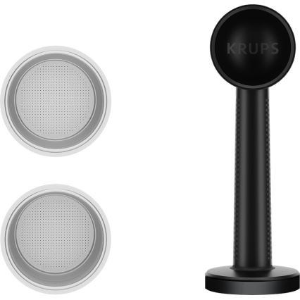 Krups - Sviras kafijas automāts divām krūzēm AUTHENTIC 1450W/230V pelēka