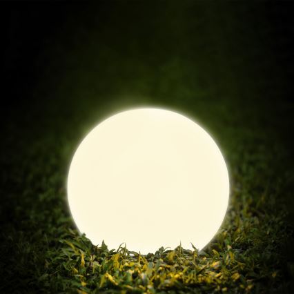 KULA saules LED lampa LED/3,2V 3000/4000/6500K Ø 30 cm 600 mAh IP65 balta