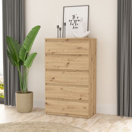 Kumode ar atvilktnēm MAO, amatnieka ozols