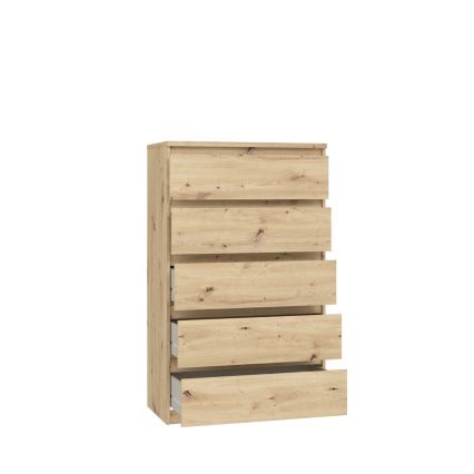 Kumode ar atvilktnēm MAO, amatnieka ozols