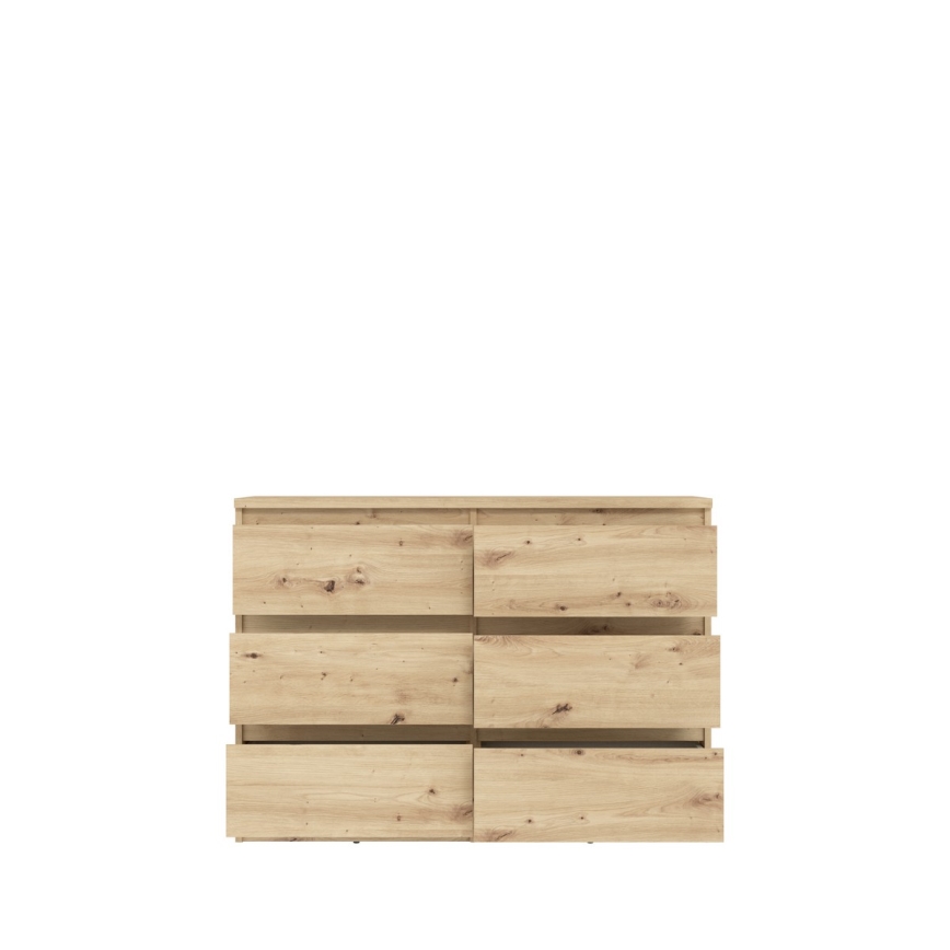 Kumode ar atvilktnēm MAO, artisan ozols