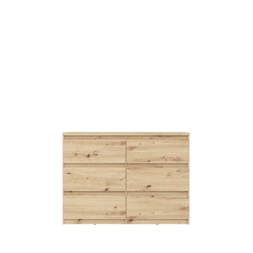 Kumode ar atvilktnēm MAO, artisan ozols