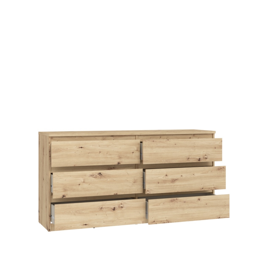 Kumode ar atvilktnēm MAO, Artisan ozols